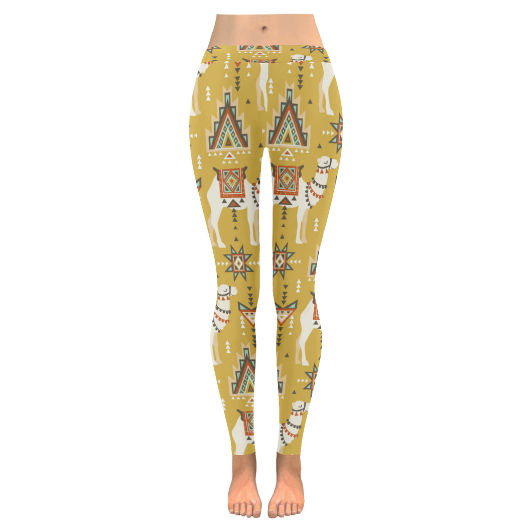 Camels ethnic motif pattern Women's Legging Fulfilled In US
