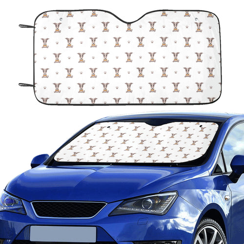 Greyhound Pattern Print Design 05 Car Sun Shade