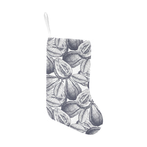 Guava tropical hand drawn pattern Christmas Stocking