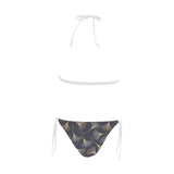 Gold ginkgo leaves Sexy Bikinis Two-Piece Swimsuits