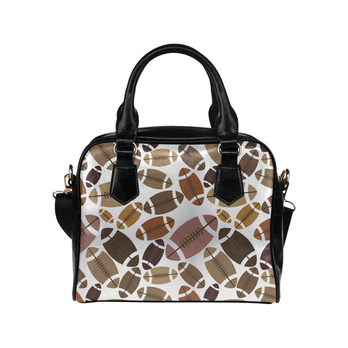 American football ball pattern Shoulder Handbag