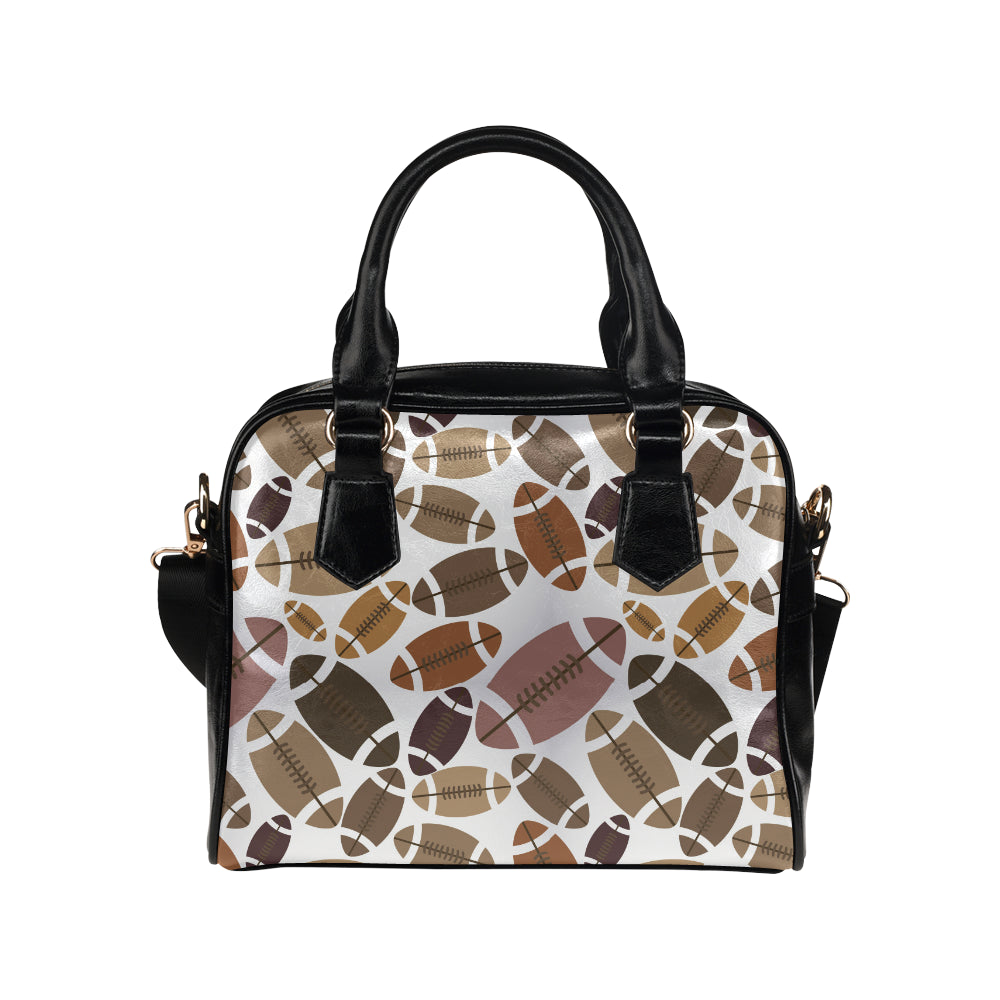 American football ball pattern Shoulder Handbag