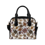 American football ball pattern Shoulder Handbag
