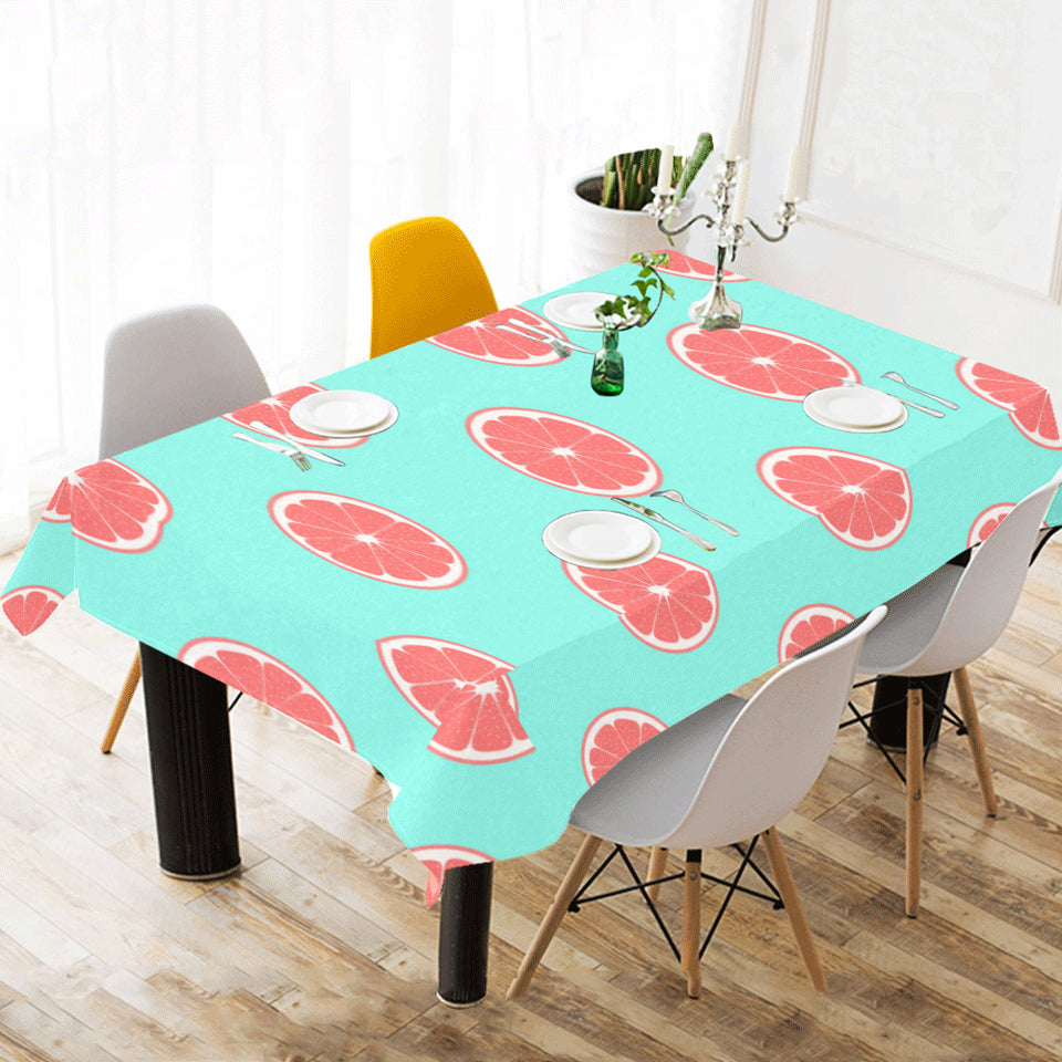 Grapefruit green background Tablecloth