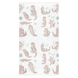 Cute sea otters pattern Bath Towel
