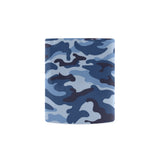 Blue camouflage pattern Classical White Mug (Fulfilled In US)