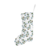 Peacock feather pattern Christmas Stocking