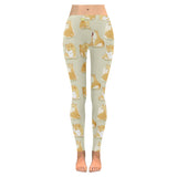 Cute fat shiba inu dog pattern Women's Legging Fulfilled In US