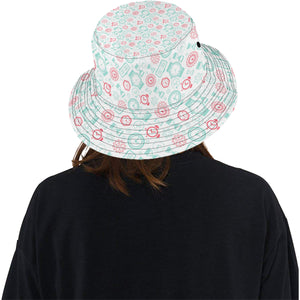 Clock time pattern blackground Unisex Bucket Hat