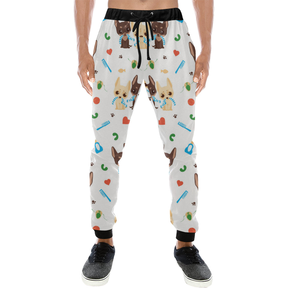 Cute Chihuahua dog pattern Unisex Casual Sweatpants