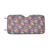 Goldfish Pattern Print Design 05 Car Sun Shade