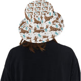 sea lion Seals jellyfish pattern Unisex Bucket Hat