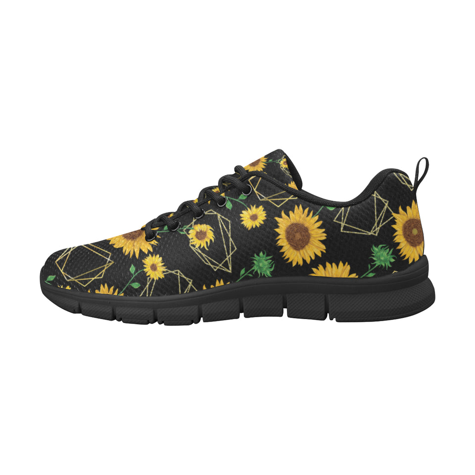 sunflower golden polygonal shapes Women's Sneaker Shoes