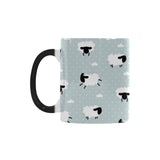 Sheep polka dot cloud pattern Morphing Mug Heat Changing Mug