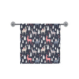 Deers Winter Christmas pattern Bath Towel