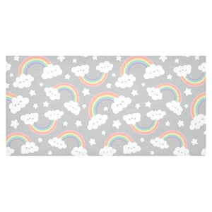 Cute rainbow clound star pattern Tablecloth
