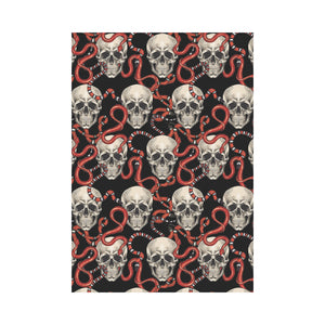 Red snake skull pattern House Flag Garden Flag