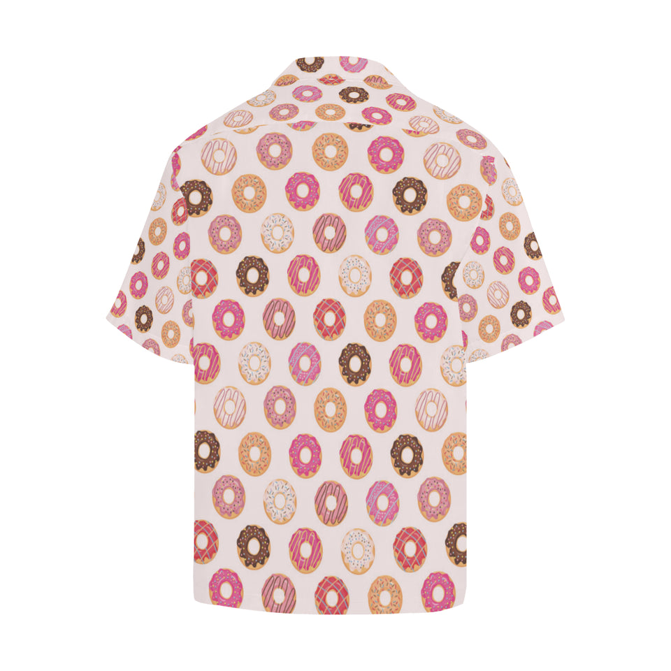 Colorful donut pattern Men's All Over Print Hawaiian Shirt