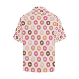 Colorful donut pattern Men's All Over Print Hawaiian Shirt