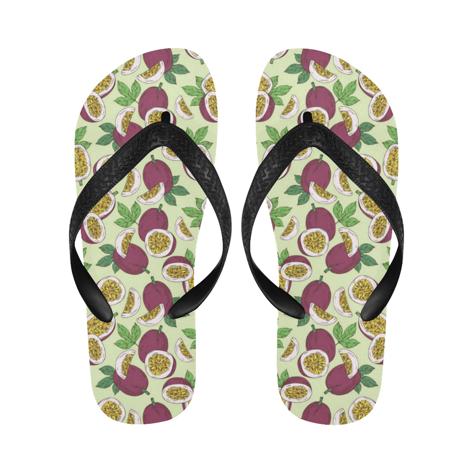Paassion fruit pattern Unisex Flip Flops