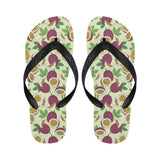 Paassion fruit pattern Unisex Flip Flops