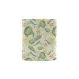 Hand drawn sea turtle fish pattern Morphing Mug Heat Changing Mug
