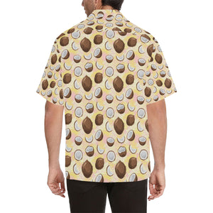 Coconut Pattern Print Design 05 Men's All Over Print Hawaiian Shirt (Model T58)