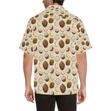 Coconut Pattern Print Design 05 Men's All Over Print Hawaiian Shirt (Model T58)