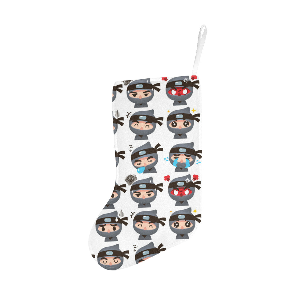 Cute ninja design pattern Christmas Stocking