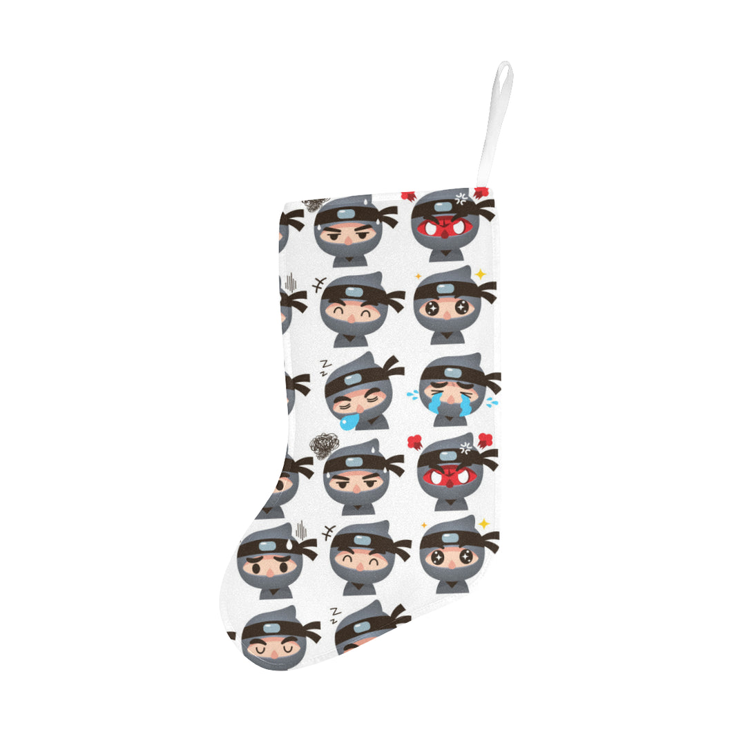 Cute ninja design pattern Christmas Stocking