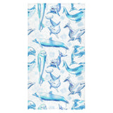 Watercolor dolphin pattern Bath Towel