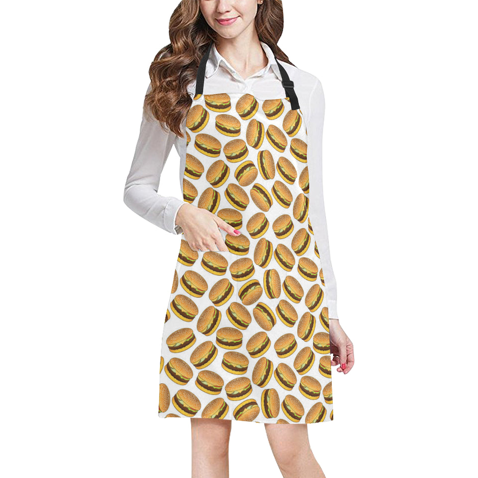 Hamburger Pattern Print Design 03 All Over Print Adjustable Apron