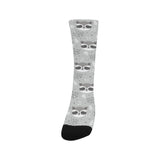 Cute raccoons leaves dot Crew Socks