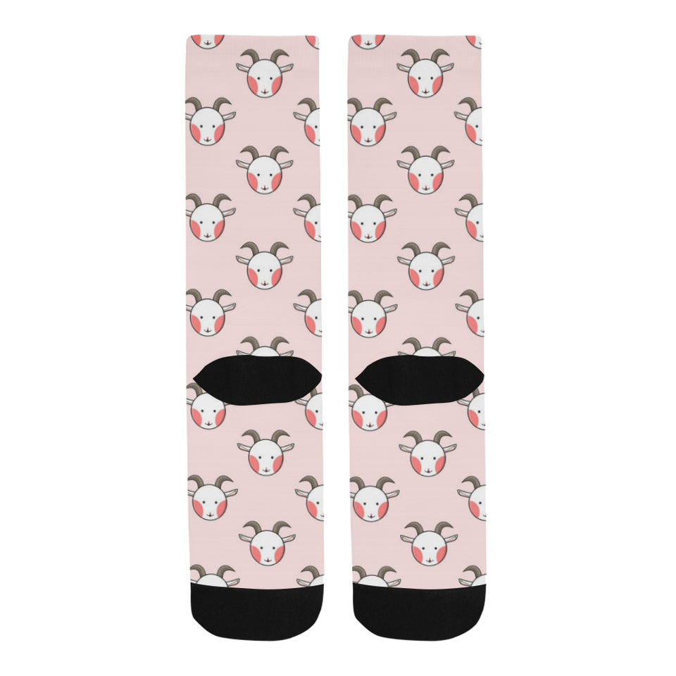 Cute goat pattern Crew Socks