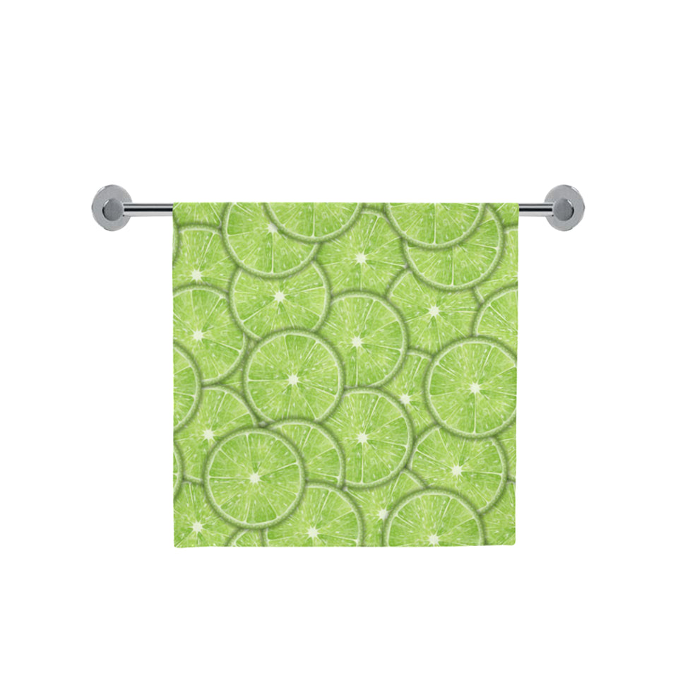 Slices of Lime pattern Bath Towel