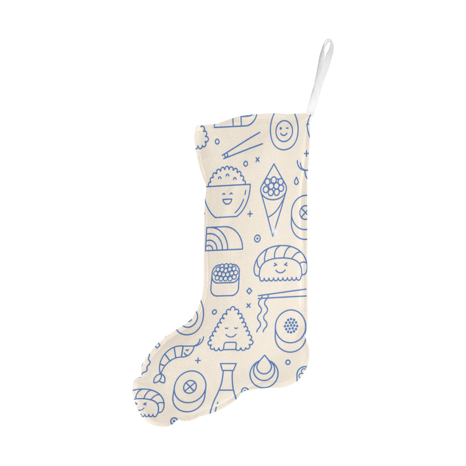 Cute sushi icon pattern Christmas Stocking