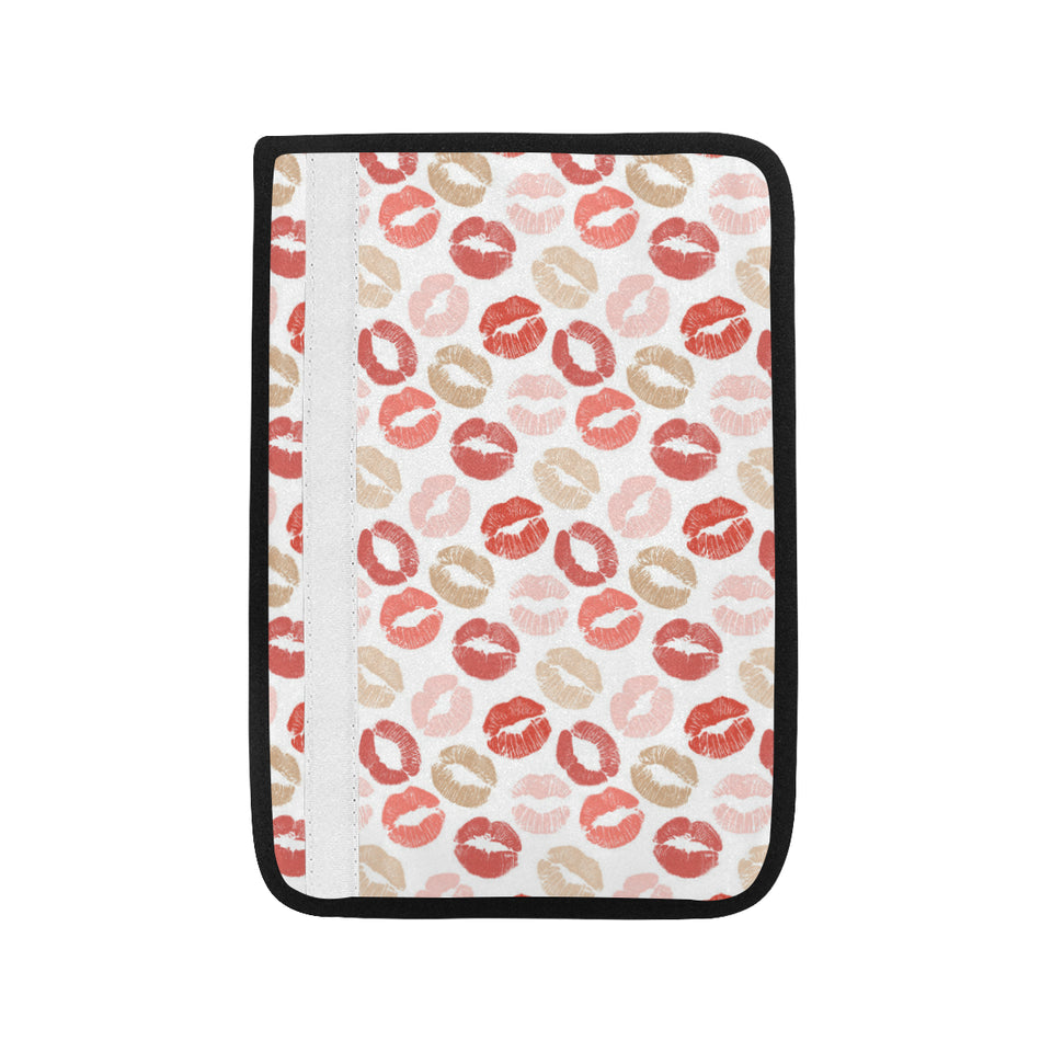 Lips Pattern Print Design 04 Car Seat Belt Cover