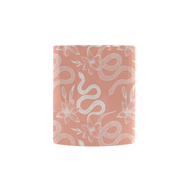 Snake lilies flower pattern Morphing Mug Heat Changing Mug