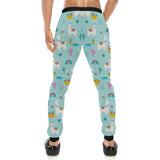 Llama alpaca cactus leaves pattern Unisex Casual Sweatpants
