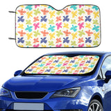 Pigeon Pattern Print Design 01 Car Sun Shade