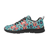 British Pattern Print Design 04 Men's Breathable Sneakers ( Model 055)