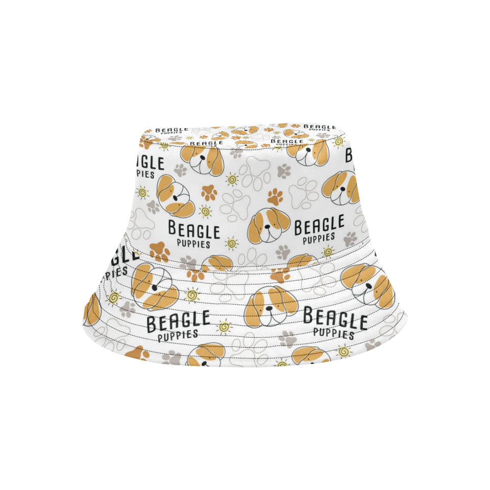 Cute beagle dog pattern background Unisex Bucket Hat