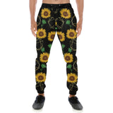sunflower golden polygonal shapes Unisex Casual Sweatpants