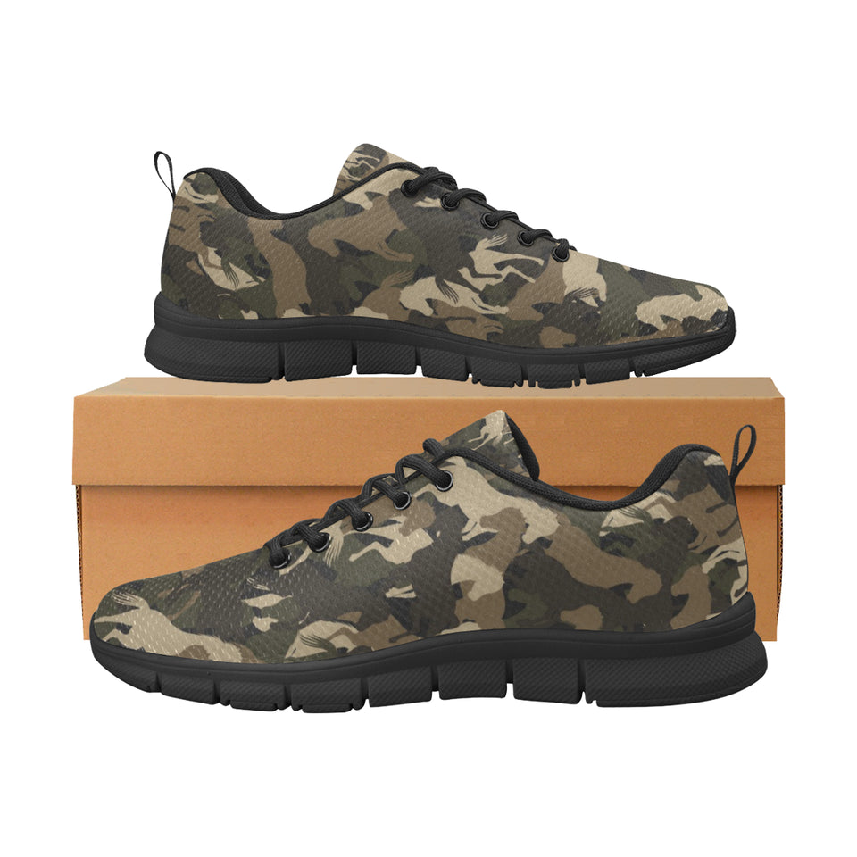 Horse Camouflage Pattern Men's Sneaker Shoes