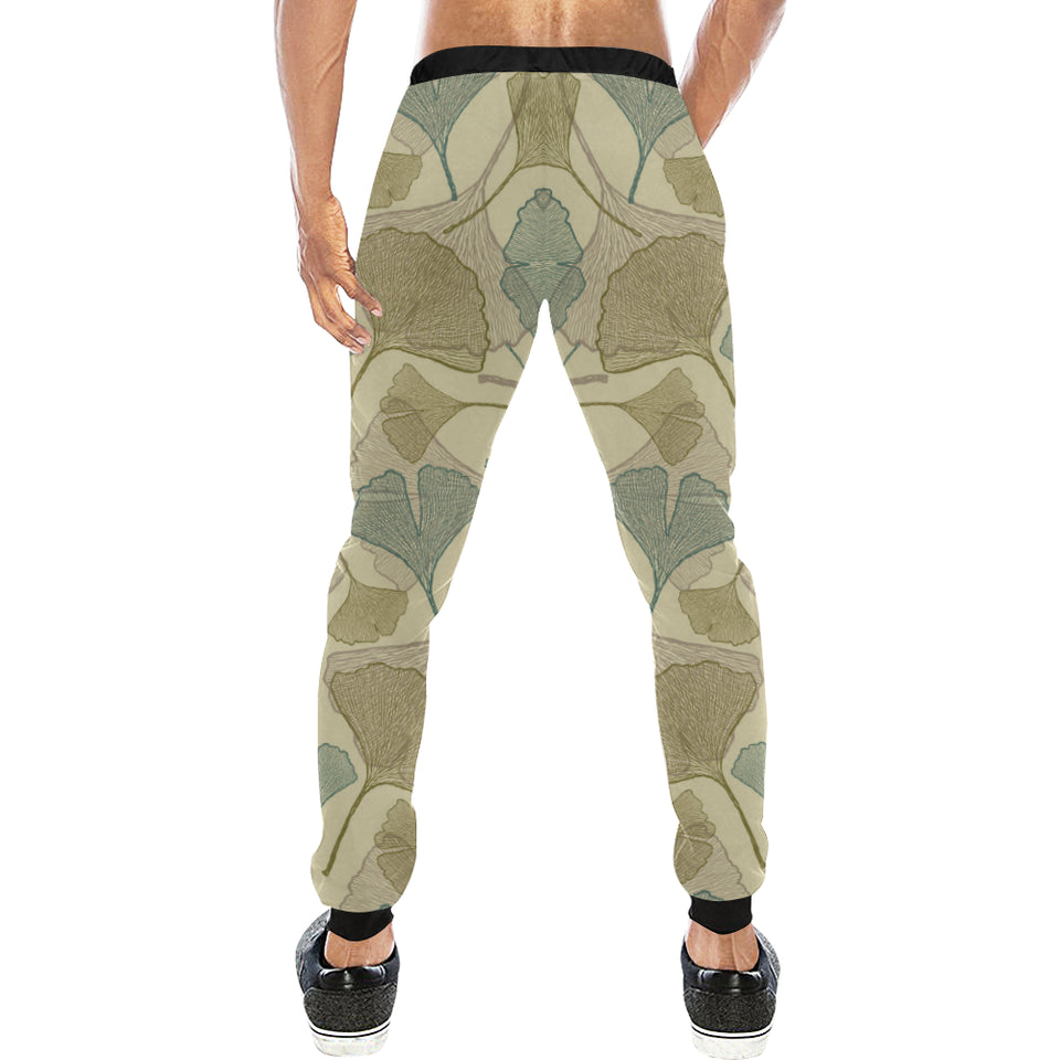 Ginkgo leaves design pattern Unisex Casual Sweatpants