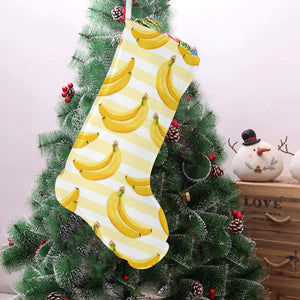 Banana pattern blackground Christmas Stocking