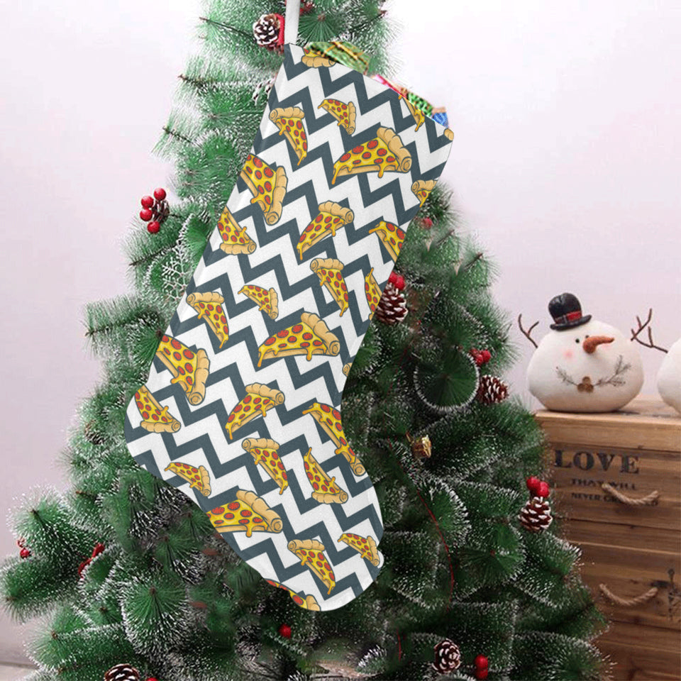 Pizza design pattern Christmas Stocking
