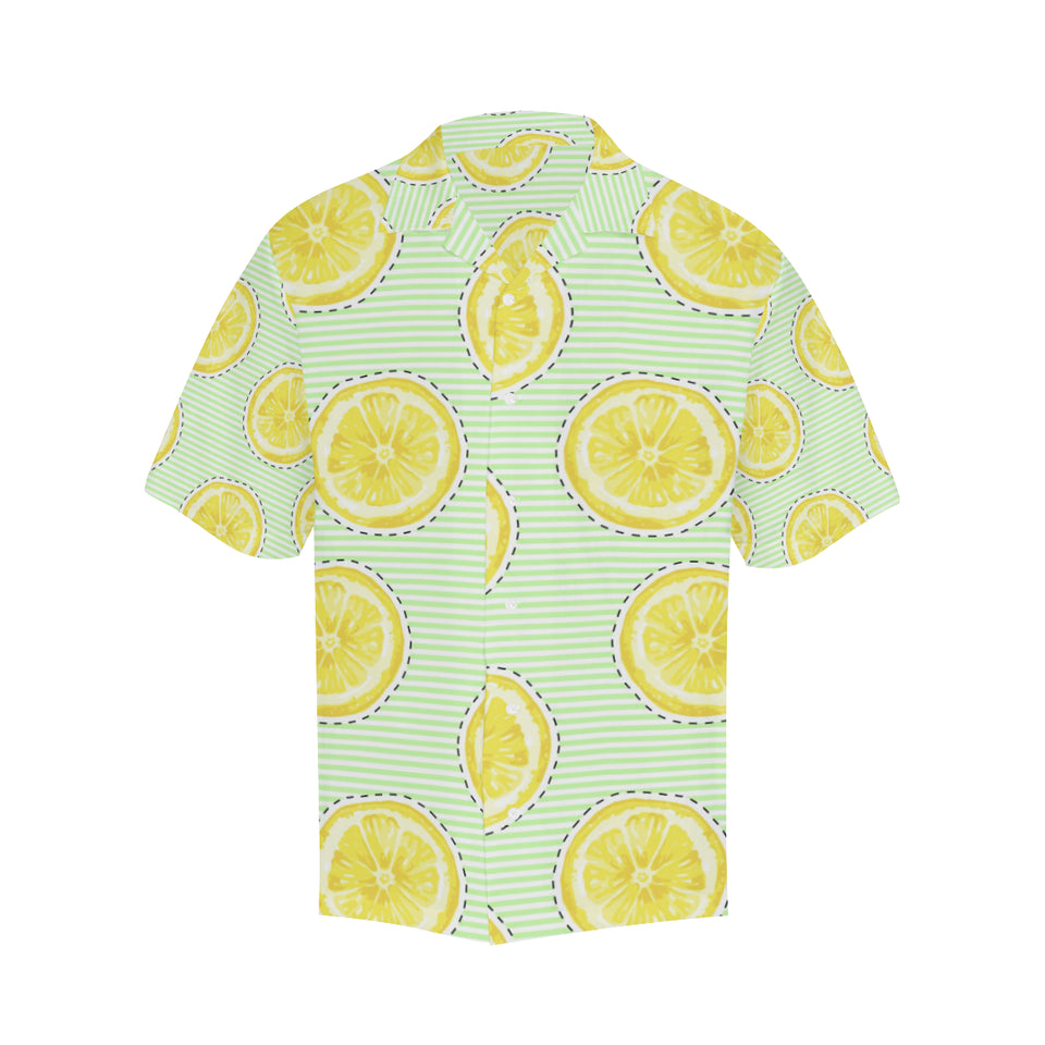 slice of lemon pattern Men's All Over Print Hawaiian Shirt
