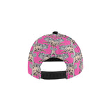 Chameleon lizard pattern pink background All Over Print Snapback Cap