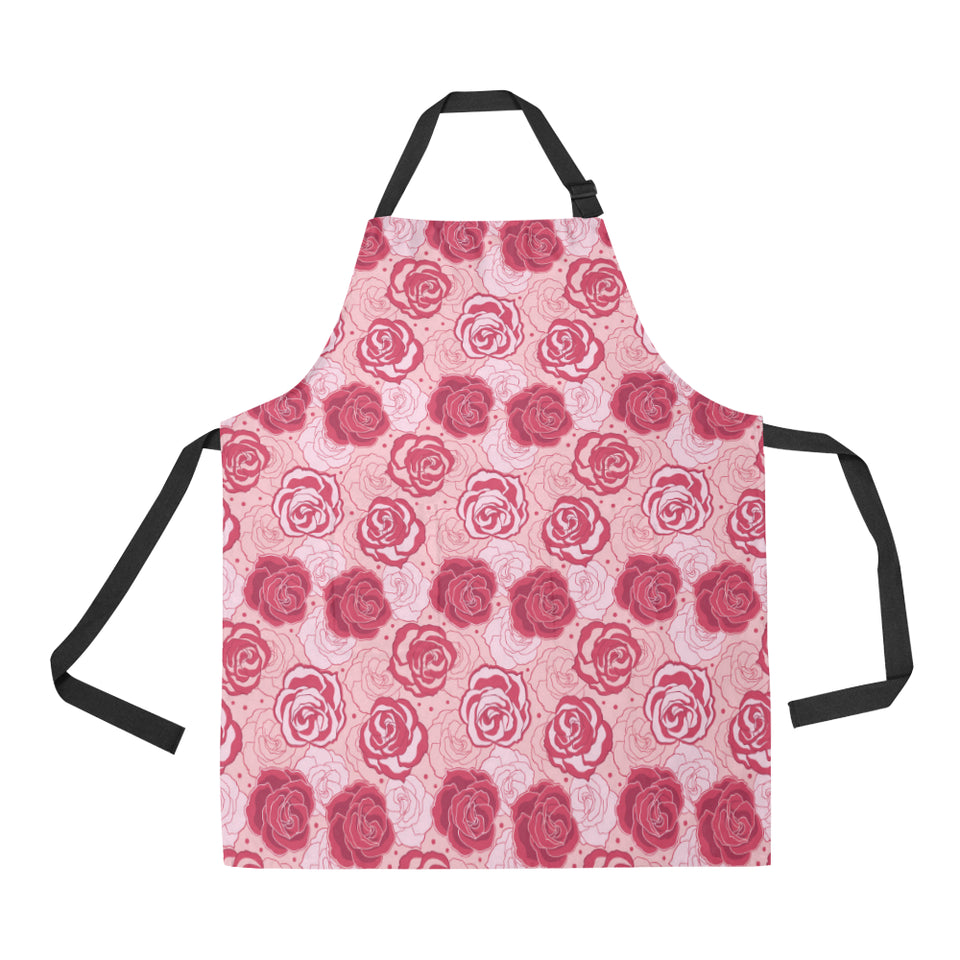 Rose Pattern Print Design 02 All Over Print Adjustable Apron